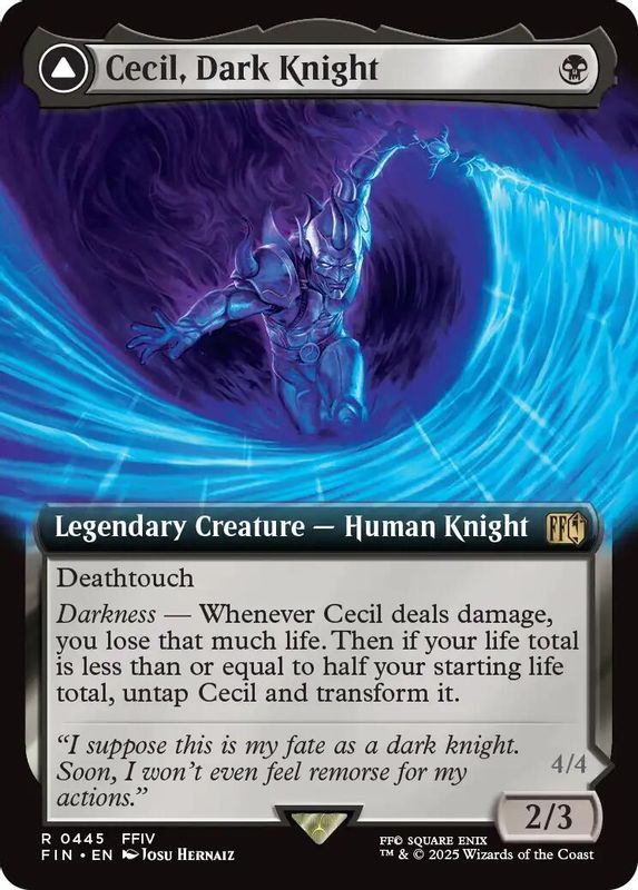 Cecil, Dark Knight // Cecil, Redeemed Paladin (Extended Art) - 445 - Rare