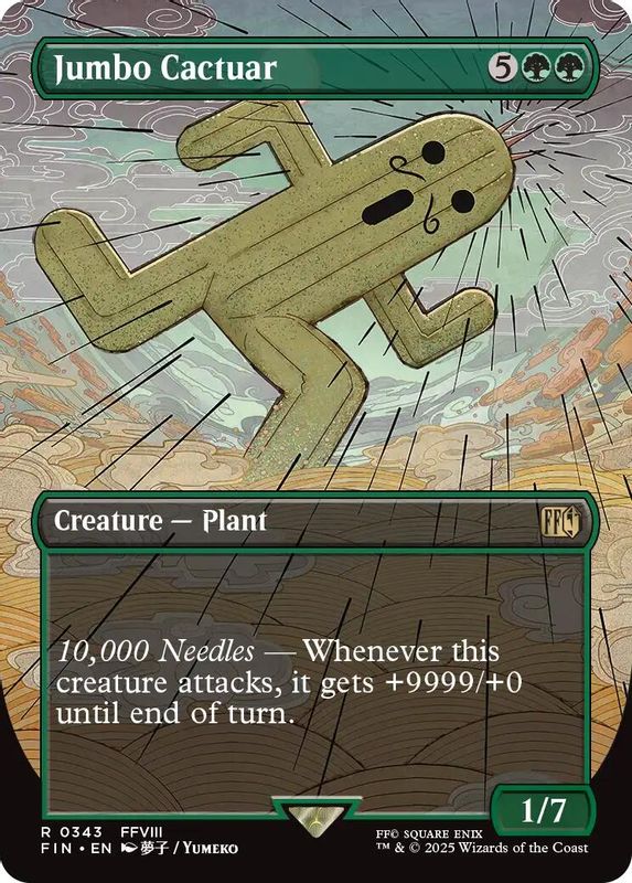 Jumbo Cactuar (Borderless) - 343 - Rare