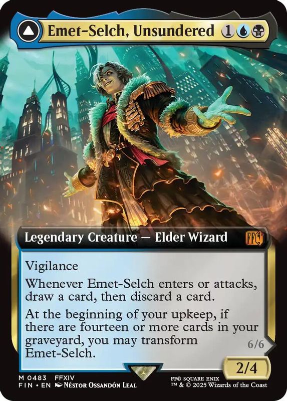 Emet-Selch, Unsundered // Hades, Sorcerer of Eld (Extended Art) - 483 - Mythic