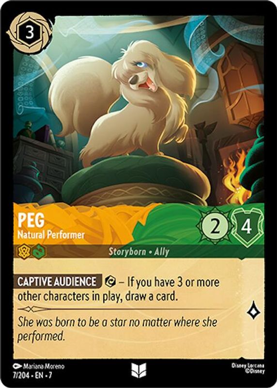 Peg - Natural Performer - 7/204 - Uncommon