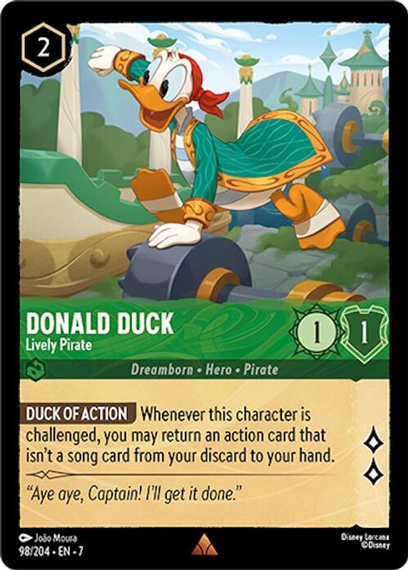 Donald Duck - Lively Pirate - 98/204 - Rare
