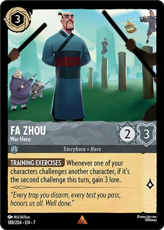Fa Zhou - War Hero - 188/204 - Rare