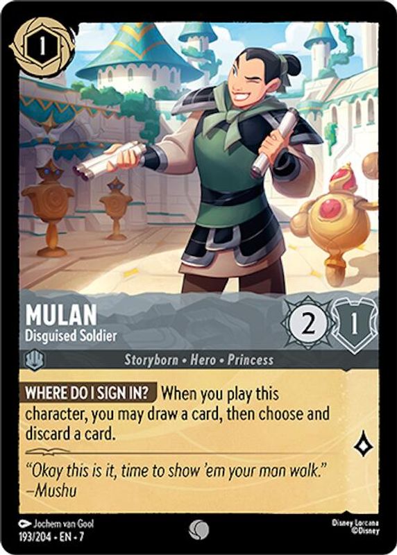 Mulan - Disguised Soldier - 193/204 - Common