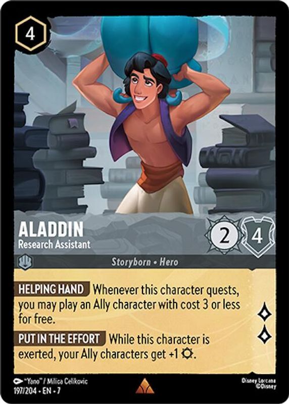 Aladdin - Research Assistant - 197/204 - Rare