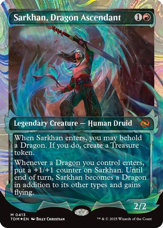 Sarkhan, Dragon Ascendant (Halo Foil) - 413 - Mythic