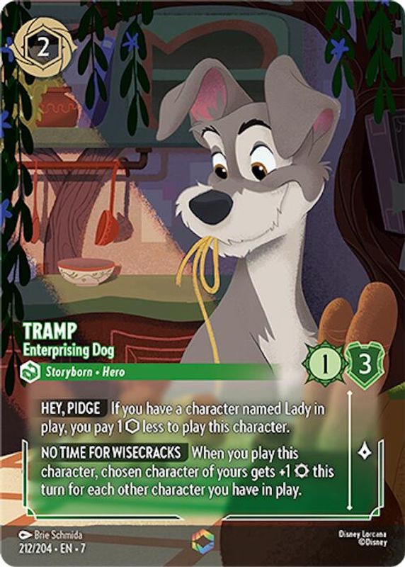 Tramp - Enterprising Dog (Enchanted) - 212/204 - Enchanted