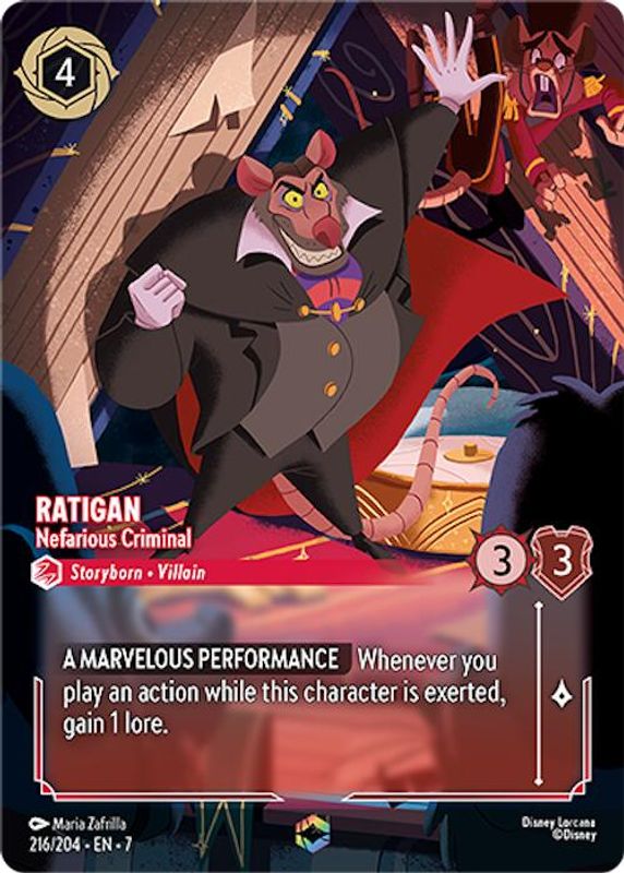Ratigan - Nefarious Criminal (Enchanted) - 216/204 - Enchanted