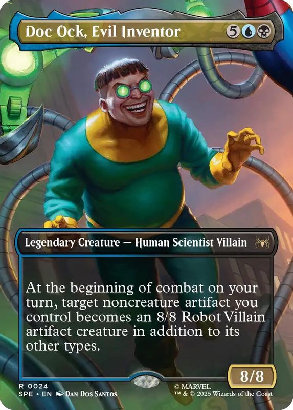 Doc Ock, Evil Inventor (Borderless) - 24 - Rare