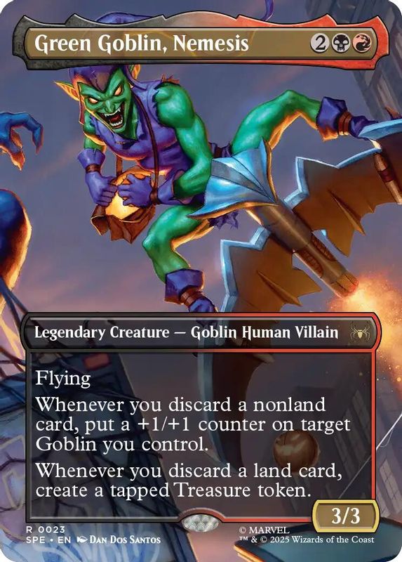 Green Goblin, Nemesis (Borderless) - 23 - Rare