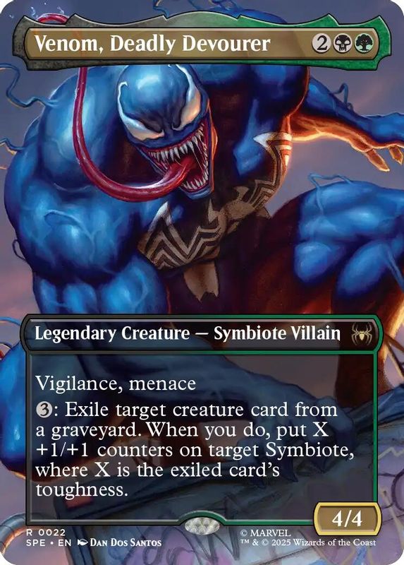 Venom, Deadly Devourer (Borderless) - 22 - Rare