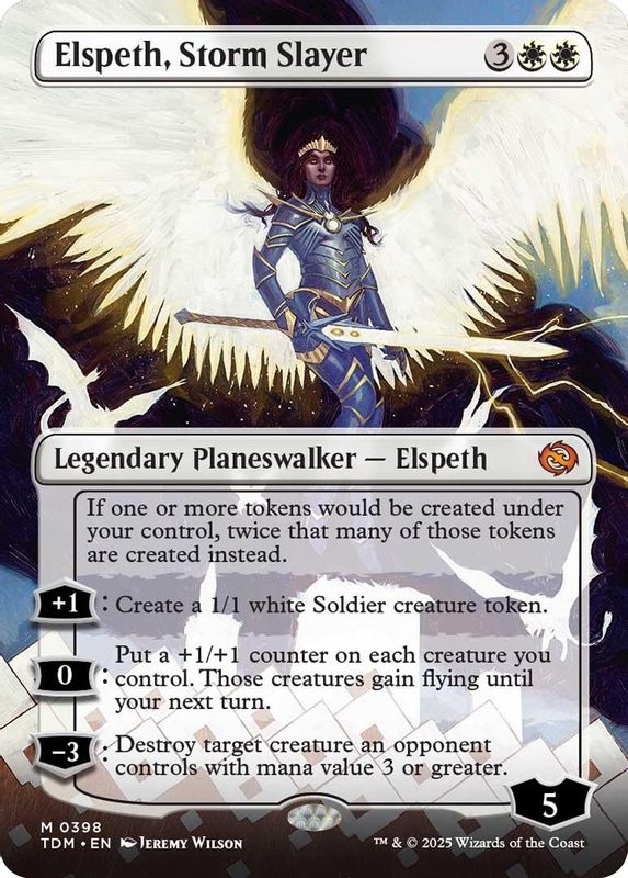 Elspeth, Storm Slayer (Borderless) - 398 - Mythic