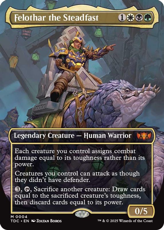 Felothar the Steadfast (Borderless) - 4 - Mythic