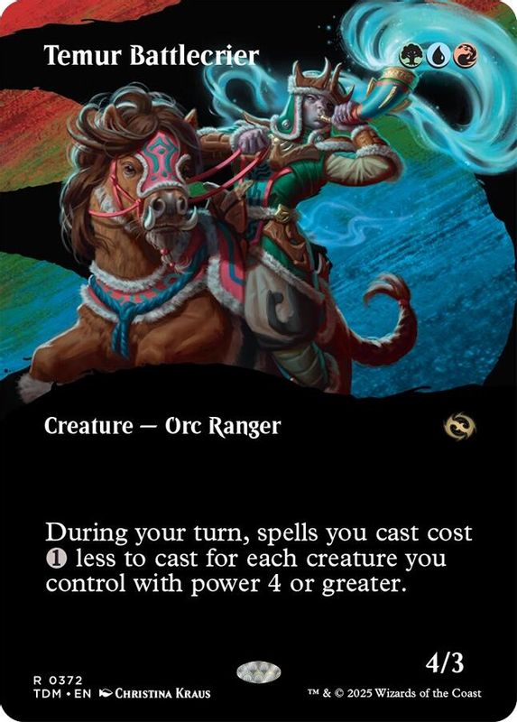 Temur Battlecrier (Borderless) - 372 - Rare