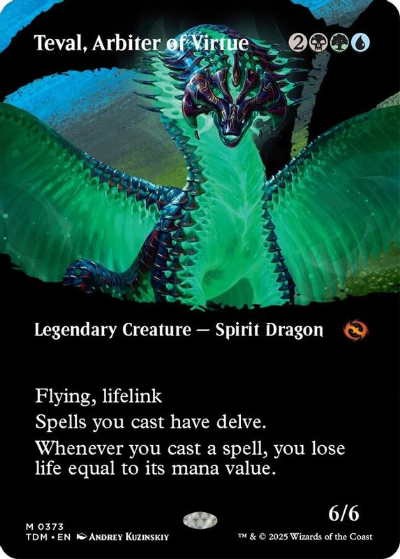 Teval, Arbiter of Virtue (Borderless) - 373 - Mythic