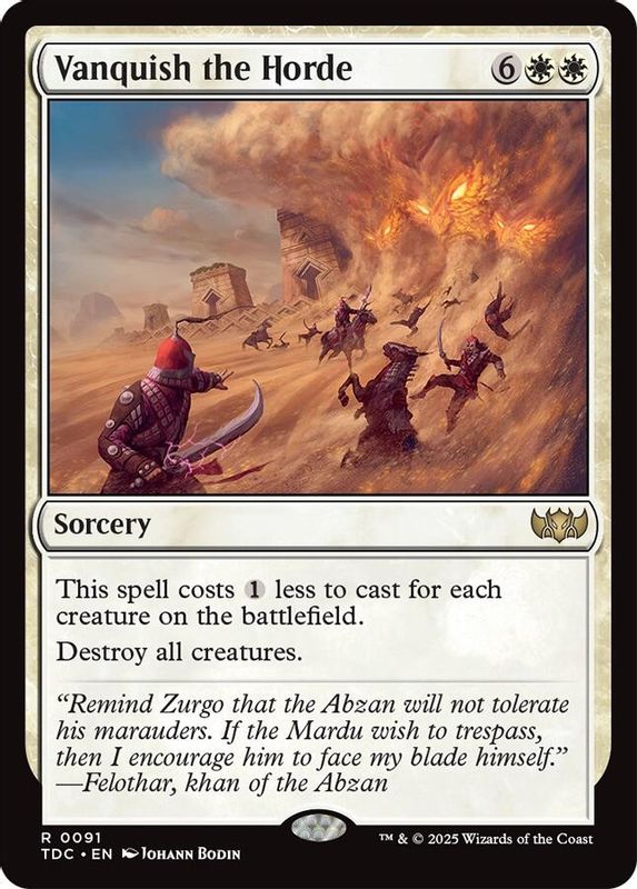 Vanquish the Horde - 91 - Rare