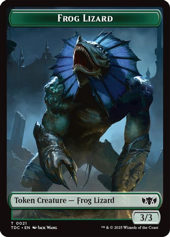 Frog Lizard // Dragon (0014) Double-Sided Token - 21 // 14 - Token