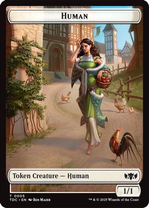 Human // Rat Double-Sided Token - 5 // 9 - Token