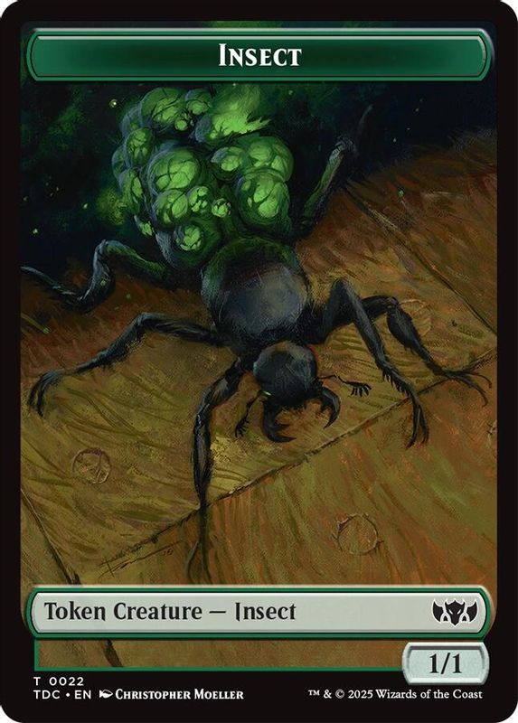 Insect (0022) // Zombie Druid Double-Sided Token - 22 // 10 - Token