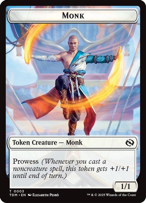 Monk // Treasure Double-Sided Token - 3 // 16 - Token