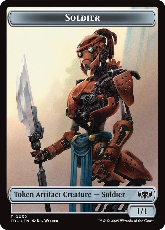 Solider (0032) // Copy Double-Sided Token - 32 // 1 - Token