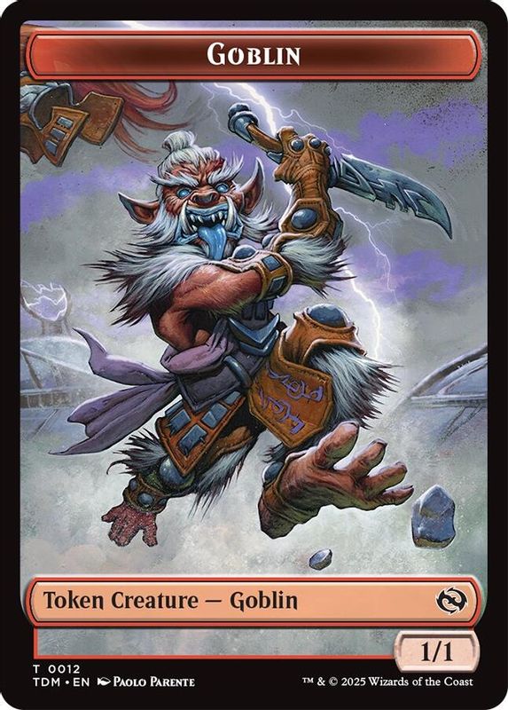 Goblin // Warrior Double-Sided Token - 12 // 13 - Token