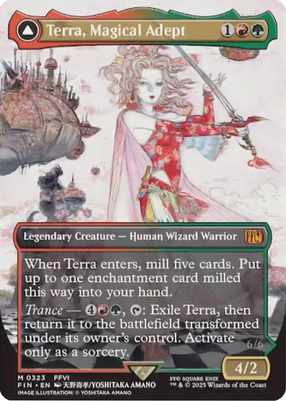 Terra, Magical Adept (Borderless) - 323 - Mythic