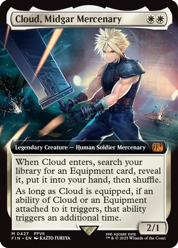 Cloud, Midgar Mercenary (Extended Art) - 427 - Mythic