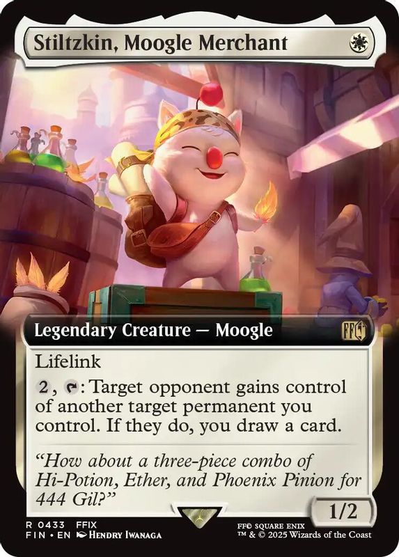 Stiltzkin, Moogle Merchant (Extended Art) - 433 - Rare