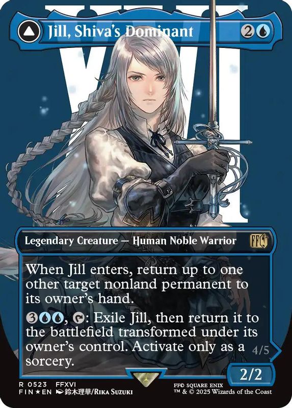 Jill, Shiva's Dominant (Borderless) (Surge Foil) - 523 - Rare