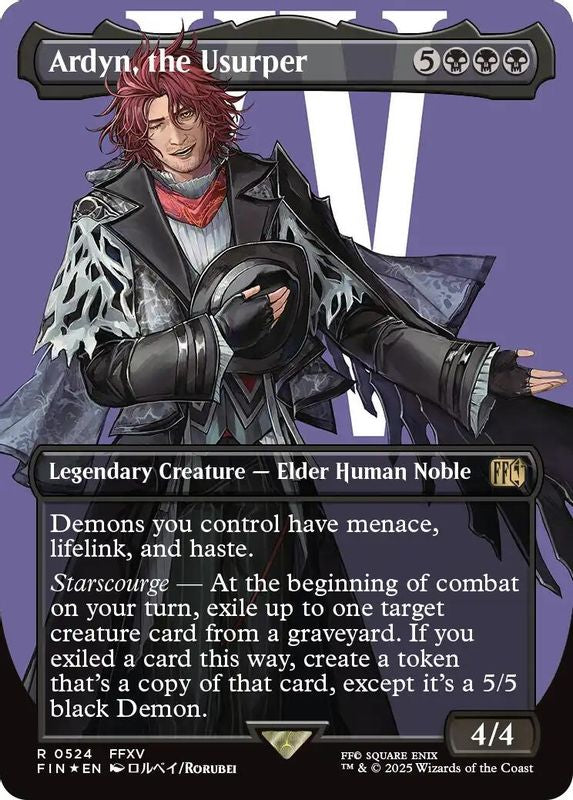 Ardyn, the Usurper (0524) (Borderless) (Surge Foil) - 524 - Rare