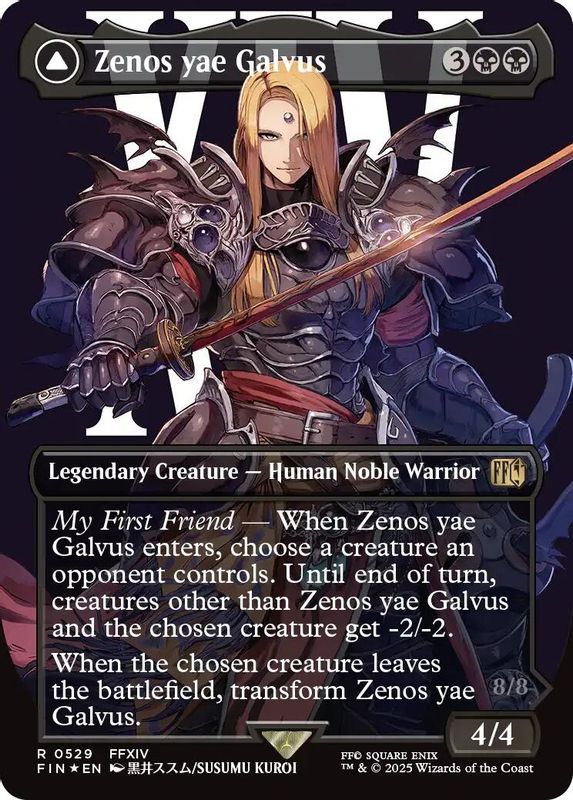Zenos Yae Galvus (Borderless) (Surge Foil) - 529 - Rare