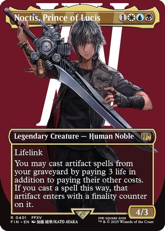 Noctis, Prince of Lucis (Borderless) - 401 - Rare