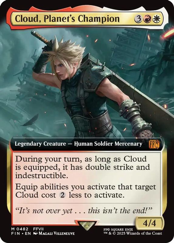 Cloud, Planet's Champion (Extended Art) - 482 - Mythic