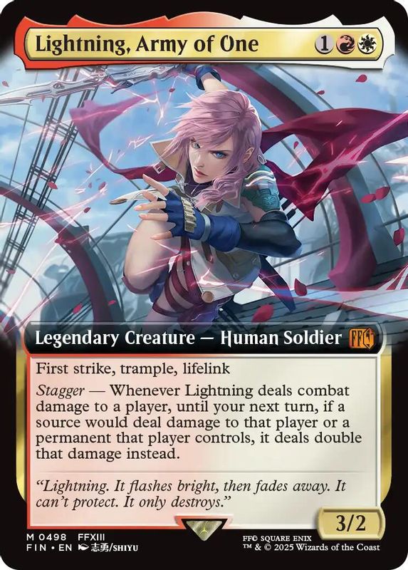 Lightning, Army of One (Extended Art) - 498 - Mythic