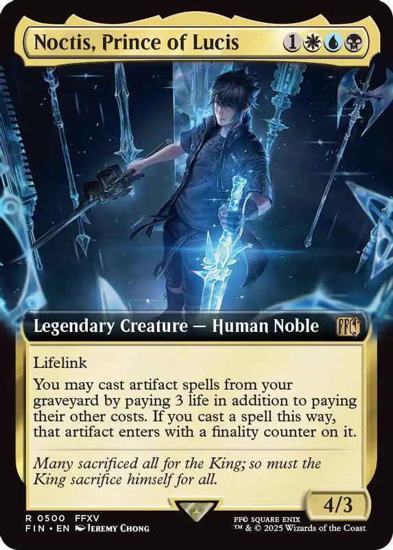 Noctis, Prince of Lucis (Extended Art) - 500 - Rare