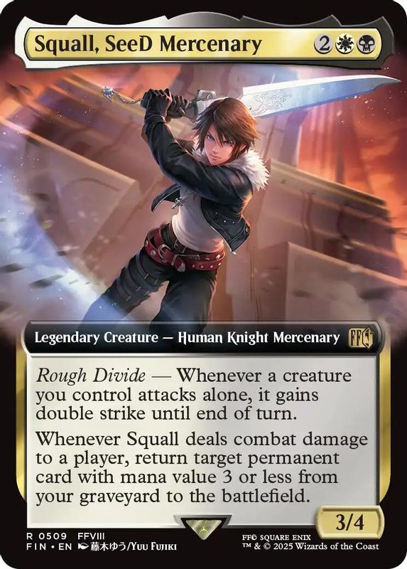 Squall, SeeD Mercenary (Extended Art) - 509 - Rare