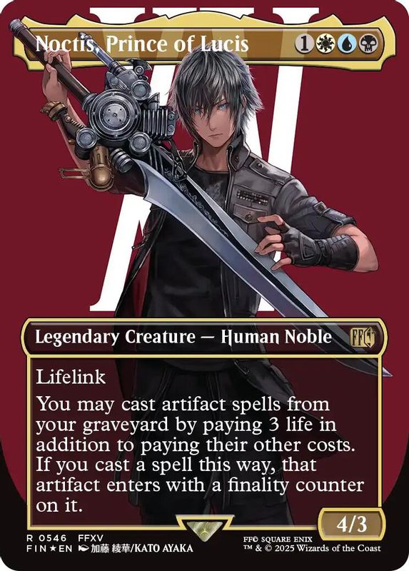 Noctis, Prince of Lucis (Borderless) (Surge Foil) - 546 - Rare