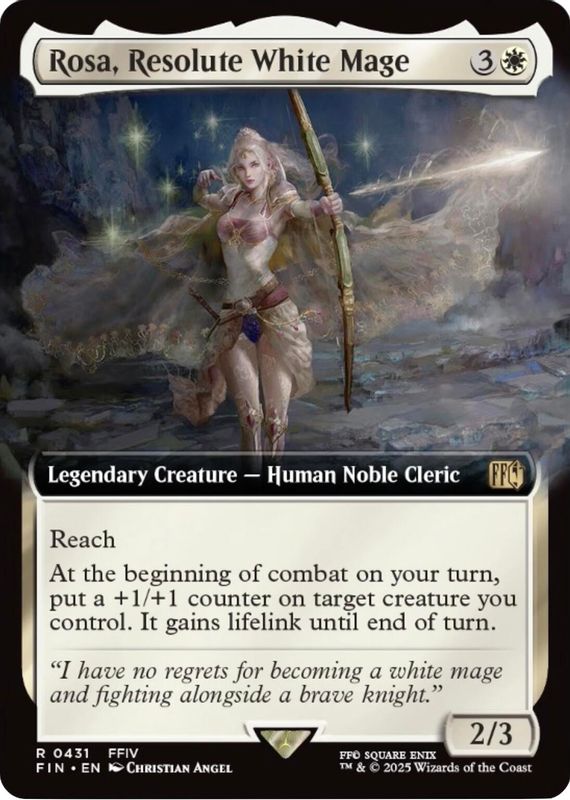 Rosa, Resolute White Mage (Extended Art) - 431 - Rare