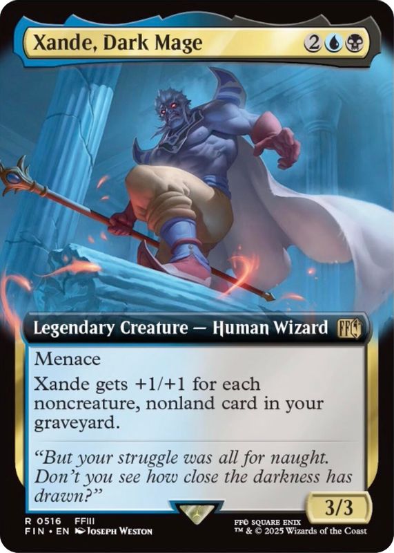 Xande, Dark Mage (Extended Art) - 516 - Rare