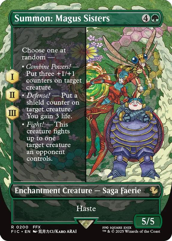 Summon: Magus Sisters (Borderless) - 200 - Rare