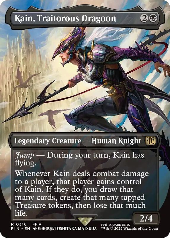 Kain, Traitorous Dragoon (Borderless) - 316 - Rare