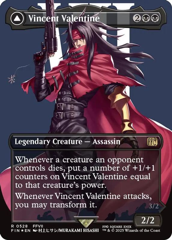 Vincent Valentine (Borderless) (Surge Foil) - 528 - Rare