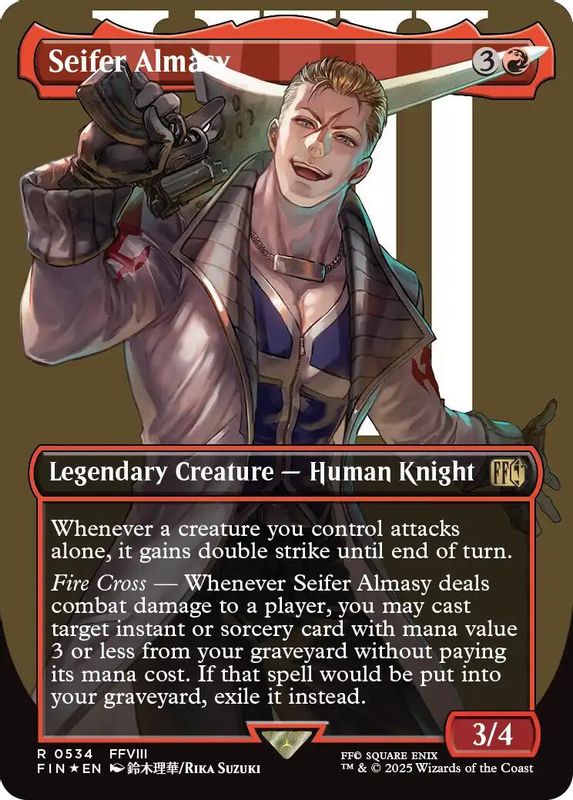 Seifer Almasy (Borderless) (Surge Foil) - 534 - Rare