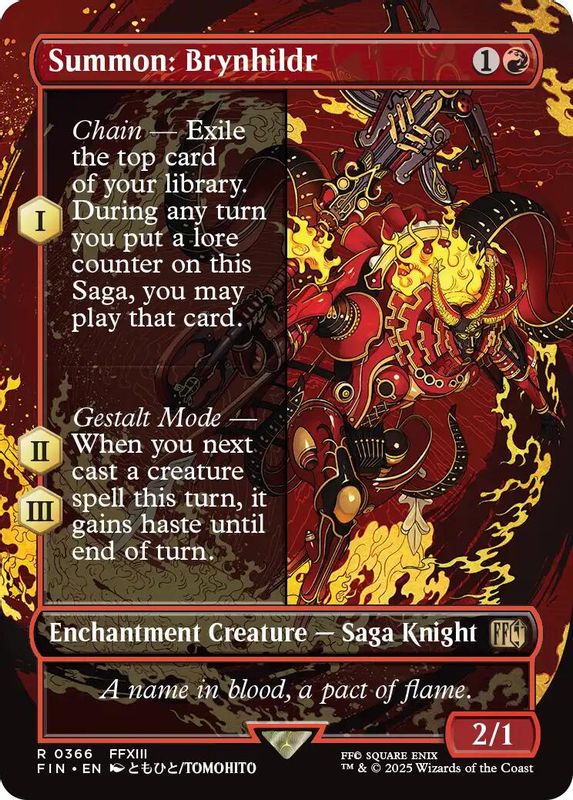 Summon: Brynhildr (Borderless) - 366 - Rare