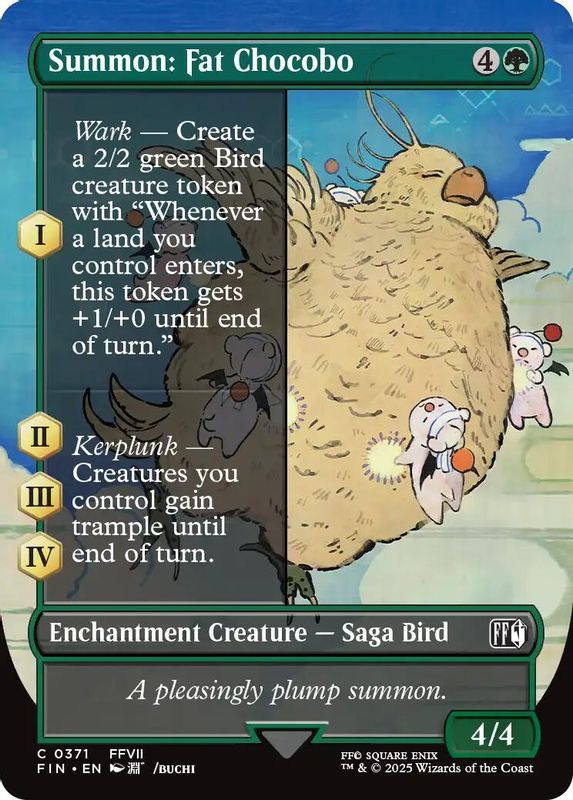 Summon: Fat Chocobo (Borderless) - 371 - Common