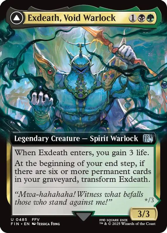 Exdeath, Void Warlock (Extended Art) - 485 - Uncommon