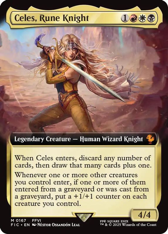 Celes, Rune Knight (Extended Art) - 167 - Mythic
