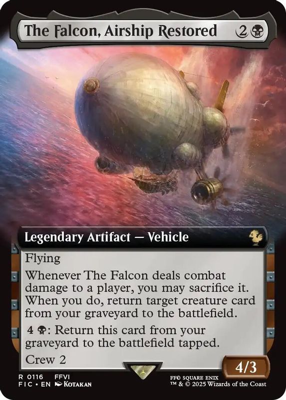 The Falcon, Airship Restored (Extended Art) - 116 - Rare