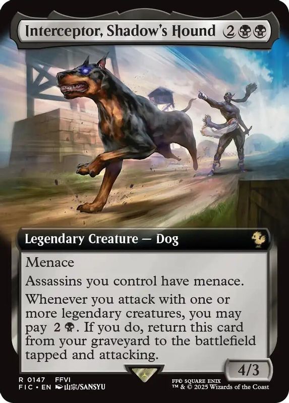 Interceptor, Shadow's Hound (Extended Art) - 147 - Rare