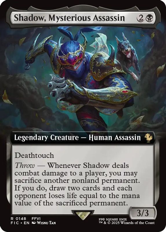 Shadow, Mysterious Assassin (Extended Art) - 148 - Rare